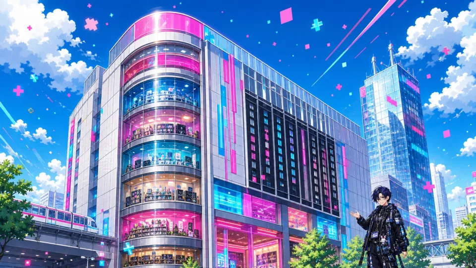 千代田区長とヨドバシAkiba(イラスト)